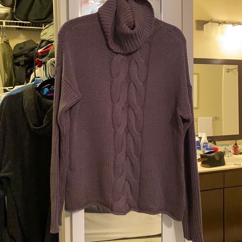 One Teaspoon Cable Knit Cowl Neck Sweater